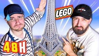 On a construit le LEGO TOUR EIFFEL en 48H !(le plus gros du monde)(fatigue extrême)