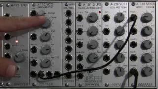 Doepfer A110 VCO Audio Demonstration 1 - Waveforms and Pulse Width