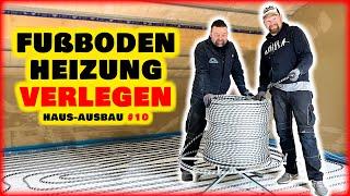 Fußbodenheizung verlegen - Dämmung, Klettplatte & Rohr! | Haus-Innenausbau #10 | Home Build Solution