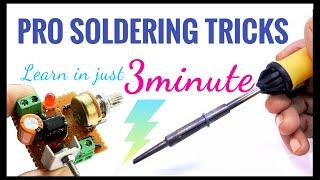 Pro Soldering Tricks & Tips for Electronic PCB soldering