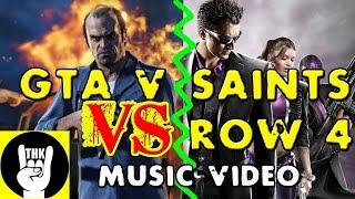 Grand Theft Auto 5 | Saints Row 4 RAP BATTLE (Metal Remix)