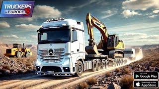 Truckers of Europe 3Airolo to Tubigen ️ Mercede Actros truck Komatsu Excavator Gameplay=V 0.47.2