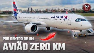 AVIÃO ZERINHO! Por dentro do AIRBUS A321Neo da LATAM