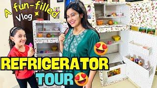 Samayra’s Refrigerator Organization Tour| Kitchen Play | Cooking Game #samayranarula #vlog #tour