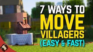 How To Move Villagers In Minecraft! (TOP SECRET METHOD AT END)
