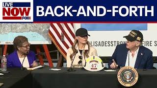 President Trump, LA Mayor spar over wildfire response