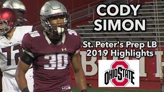 Cody Simon | St. Peter's Prep LB | Ohio State Commit | 2019 Highlights