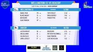 KFC Southern Cricket Association - KFC SCA 1st Grade - GRAND FINAL - Wellington CC v Rokeby