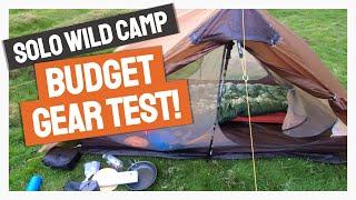 BUDGET GEAR TEST! Solo WILD CAMP in the Peak District | Lanshan 2 | Ice Flame Quilt | Down Boots
