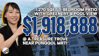 A Treasure Trove - Ground Floor 3-Bedroom Patio unit with 1,270sqft in Punggol | SOLD by PLB |Judith