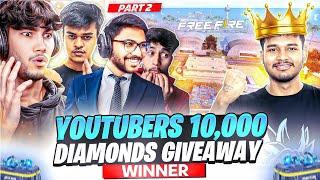 YOUTUBER'S 20,000 DIAMONDS CUSTOM GIVEAWAY  [Part - 2] - Garena Free Fire