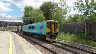 Stafford Railway Station 153311 Network Rail arriving on UDG on LATE 2Q10 on 25th May 2025