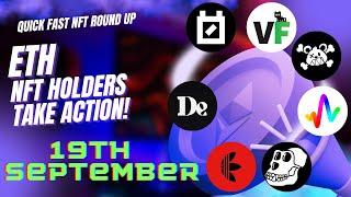 0N1 Force Art Blocks BAYC Killabears DeGods VeeFriends ETH NFT News Updates 19 Sept