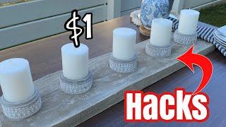 5 Shocking DOLLAR Store DIY Home Decor HACKS You NEED to Try