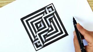 OP Art Ideas| Optical Illusion Tutorial Step by Step