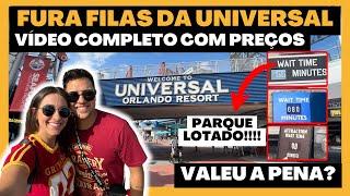 EXPRESS PASS nos PARQUES da UNIVERSAL em ORLANDO - VALE A PENA? Nosso DIA COMPLETO com FURA FILA