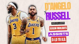 D'Angelo Russell ASSISTS [to A.D.] 2023-24 Lakers Highlights