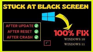 How to Fix Windows 10/11 Black Screen with Cursor or No Display – Real Working Solution 2025!