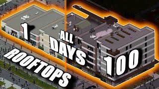 I Survived 100 Days on Louisville Rooftops Insane Random Zombies Movie