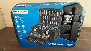 Hart 270 piece mechanic tool set unboxing and review