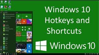 Windows 10 Hotkeys and Shortcuts