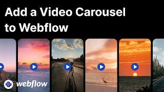 How to add a video carousel to Webflow (Autoplaying, Customisations & More)