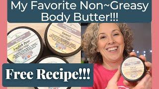 How to Make Whipped Body Butter that is NOT Greasy!! | With Recipe!