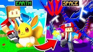 Catching LEGENDARY Pokemon from SPACE in Minecraft PIXELMON!