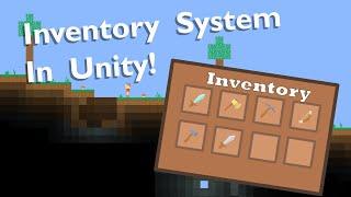 How To Make A 2D Game Like Terraria / Minecraft in Unity - Inventory! #2