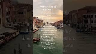 Free things to do in Venice #venice #europe #eu #travel #tips #trend #trending #explorepage #reels