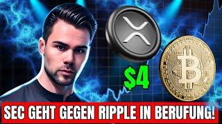 Krypto: SEC geht gegen Ripple XRP in Berufung und es juckt keinen S... | BTC Nie mehr unter $90k?