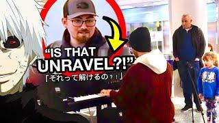 PLAYING TOKYO GHOUL『Unravel, Glassy Sky』On Piano In Public!