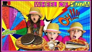 MYSTERY WHEEL OF PIZZA CHALLENGE!!! Kids Play Mystery Pizza Challenge Game!