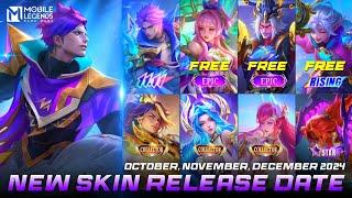 UPDATE ON THE LATEST MOBILE LEGENDS SKIN RELEASE DATE 2024 | UPCOMING SKIN MLBB