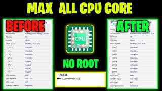 Max All CPU Core - How to Overclock CPU on Android No Root | No Root Overclcok - No Lag