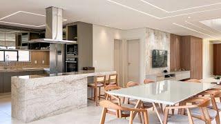 MODERN HOUSE DECORATED WITH BEAUTIFUL KITCHEN AND LIGHTING DESIGN IN EUSÉBIO CE JARDINS DO LAGO