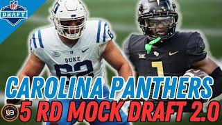Carolina Boosts the Trenches; Reunites Bryce w/ Old Teammate | Panthers Mock Draft 2024 2.0