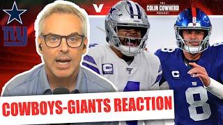 Cowboys-Giants Reaction: Dak Prescott beats Daniel Jones, New York needs new QB | Colin Cowherd NFL