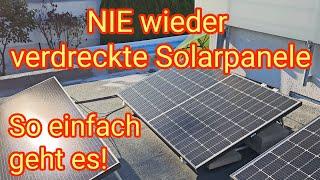 NIE wieder verdreckte Solar-Panels/Module - so einfach gehts,Clip für Wasserablauf - Balkonkraftwerk