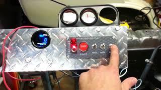 How to wire a 12V Ignition Switch Engine Start Push Button 3 Toggle Panel with Indicator Light