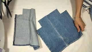 how to make jeans bag with old jeans
