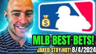 BEST MLB BETS TODAY SUNDAY 8/4/2024 | TOP MLB BASEBALL BETS:  FREE MLB BETTING PREDICTIONS!