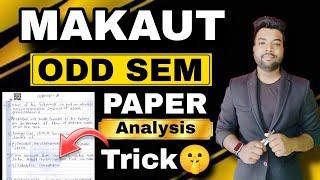 MAKAUT ODD SEM Exam Paper Analysis | Best Trick to Attend All Questions | No More Backlogs.