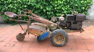 Farmer's Farm Tiller Restoration roject //  Rusty Old Plow Restoration Skills