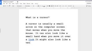 What is a cursor?