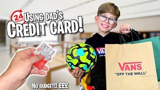 Giving my SON my CREDIT CARD for 24 hours!! *NO BUDGET SHOPPING CHALLENGE