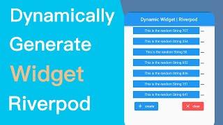 Flutter Dynamically Generate Widget on Button Click | Riverpod