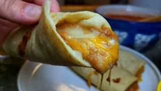 Bean & cheese tacos are top tier | Bean & Cheese Burritos Homemade and delicious!