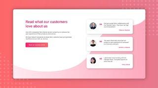 Create a Responsive Customer Review Section Using HTML and CSS