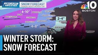 How much snow is Boston getting? Latest winter storm forecast